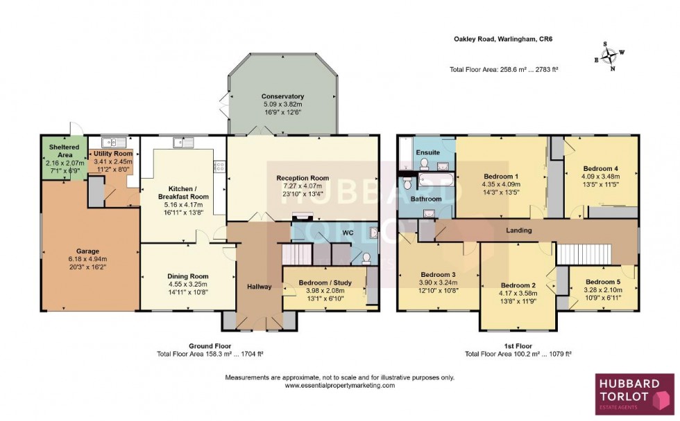 Floorplan for Oakley Road, Warlingham