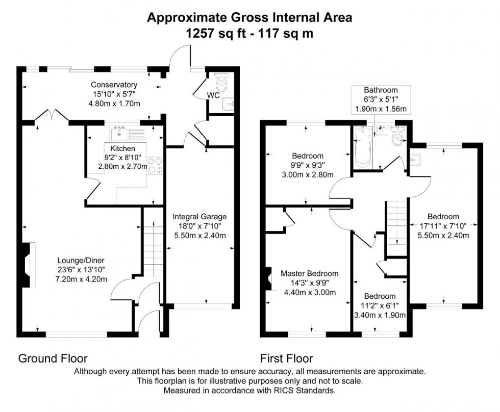 Floorplan for Albert Road, Warlingham