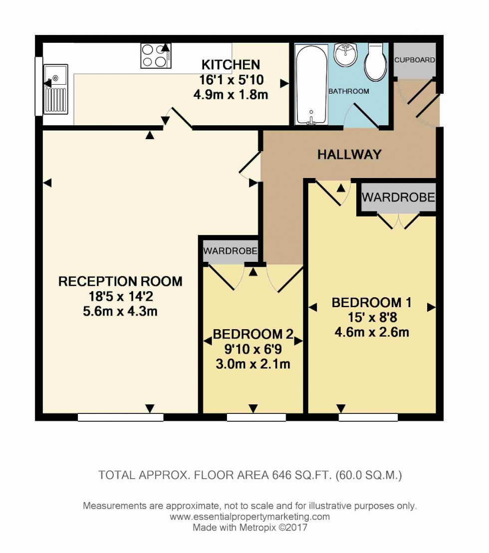 Floorplan for Aspen Vale, Whyteleafe