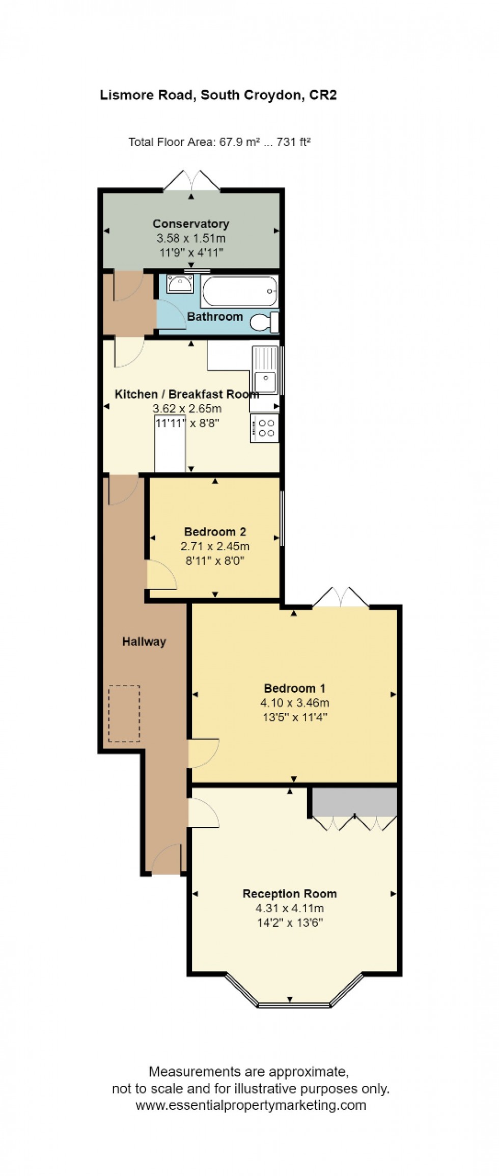 Floorplan for Lismore Road, South Croydon