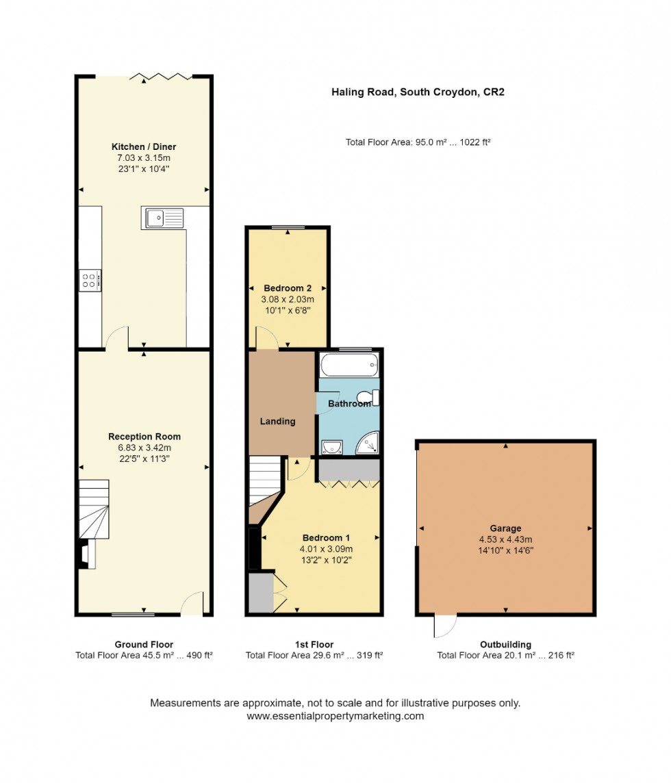 Floorplan for Haling Road, South Croydon
