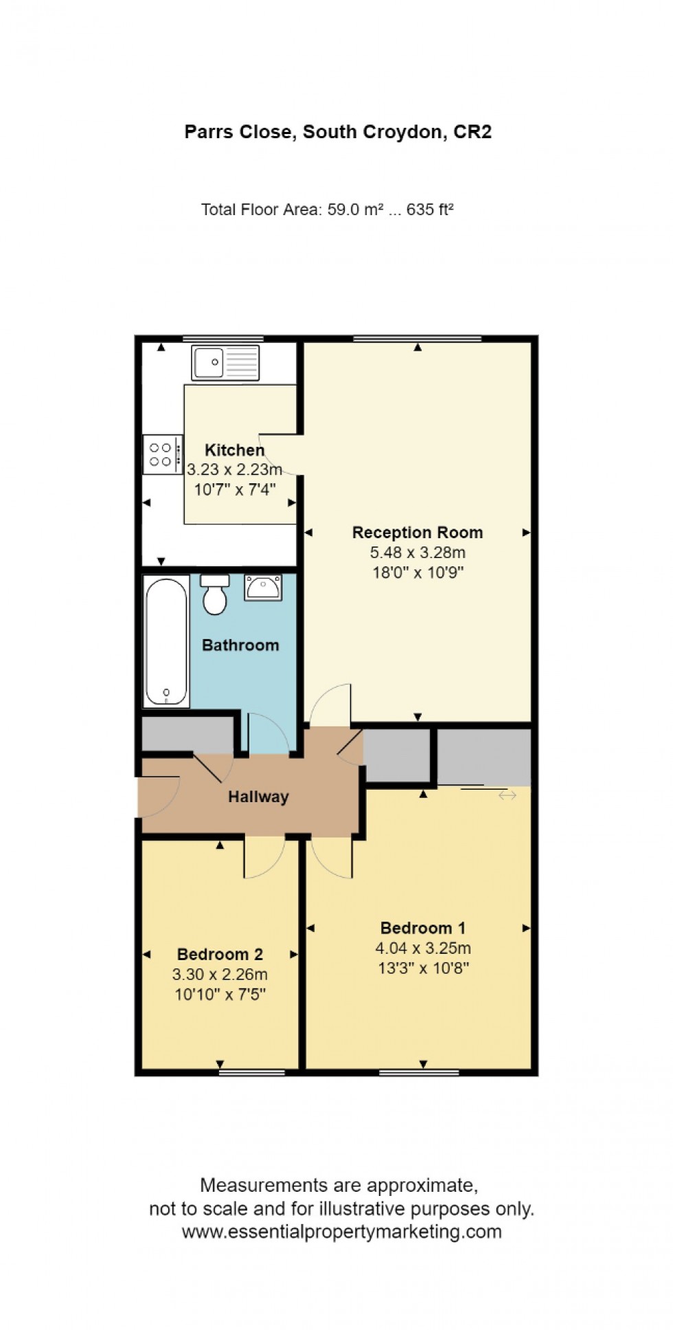 Floorplan for Parrs Close, Sanderstead, South Croydon