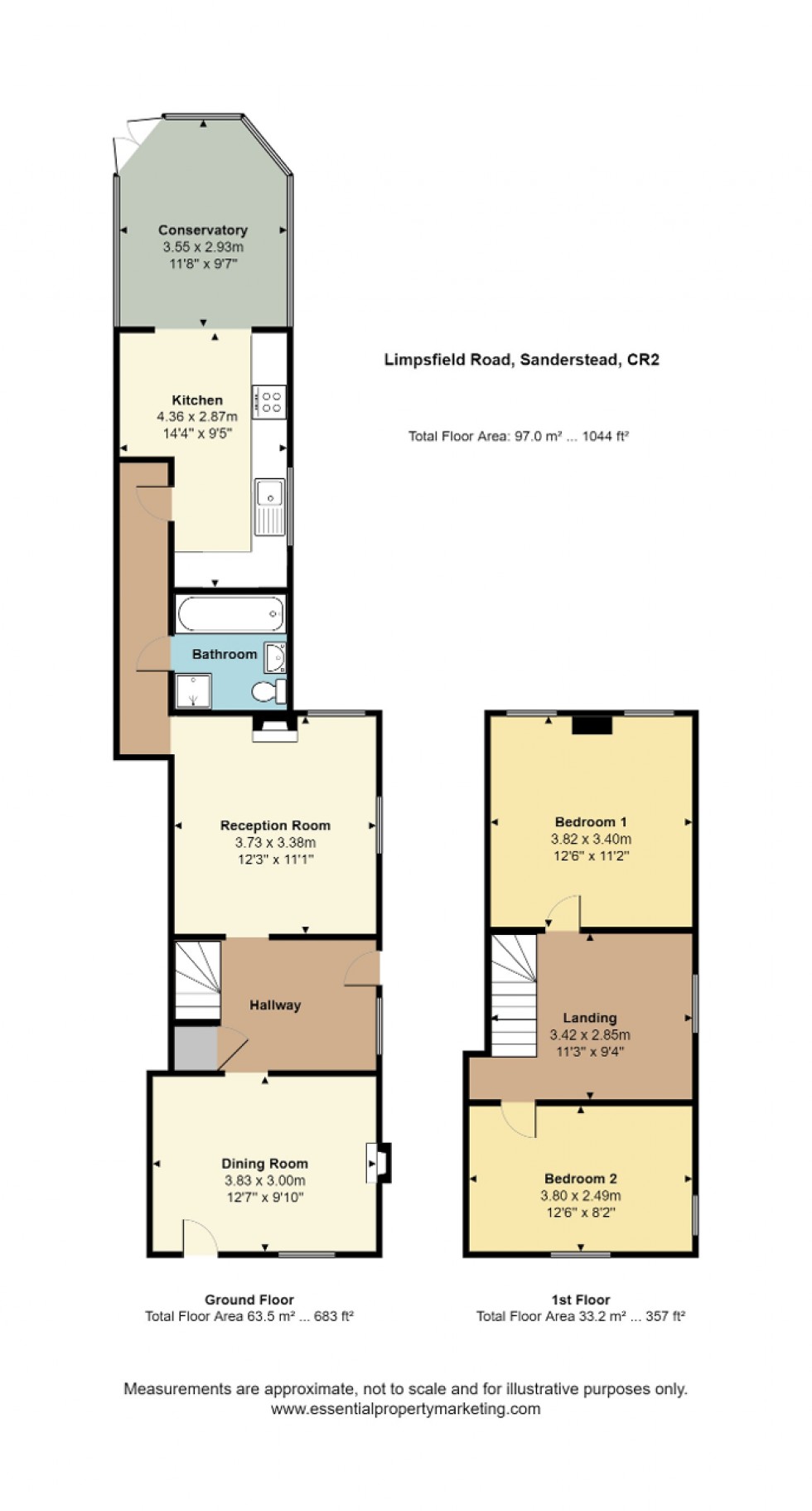 Floorplan for Sanderstead, South Croydon