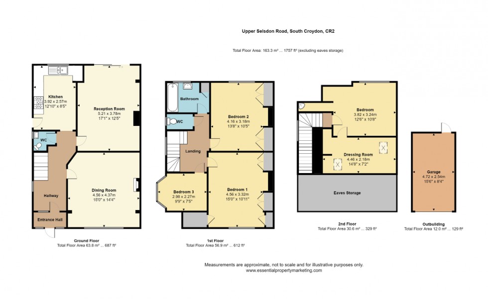 Floorplan for Upper Selsdon Road, South Croydon