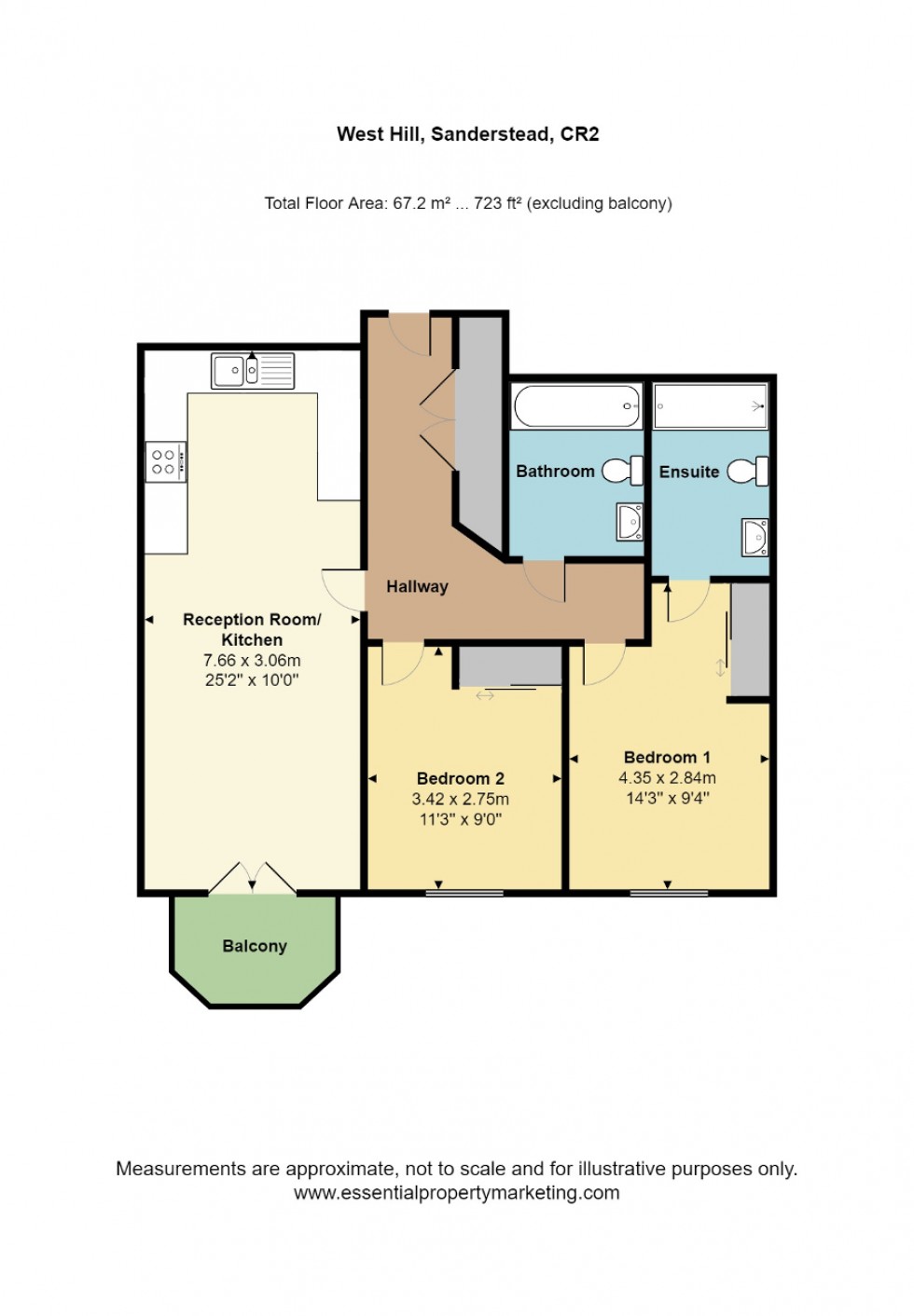 Floorplan for West Hill, Sanderstead