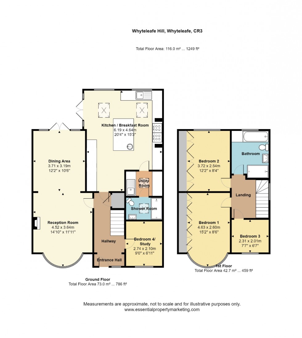 Floorplan for Whyteleafe Hill, Whyteleafe