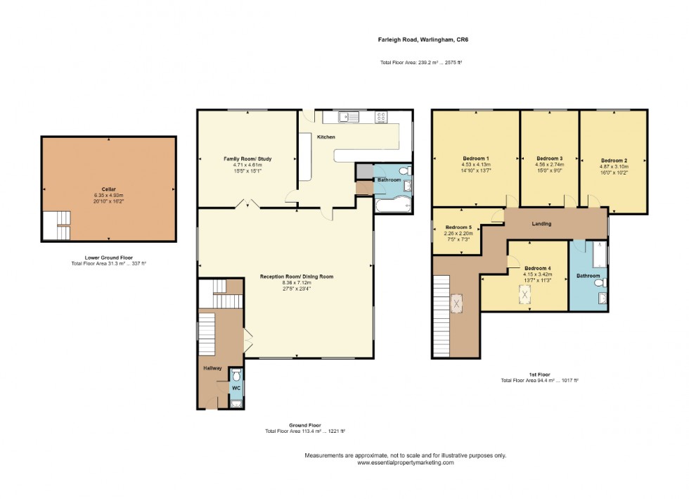 Floorplan for Farleigh Road, Warlingham
