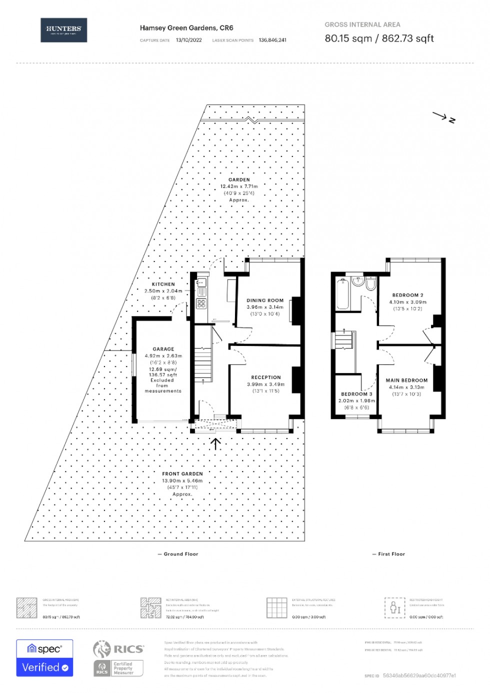 Floorplan for Hamsey Green Gardens, Warlingham