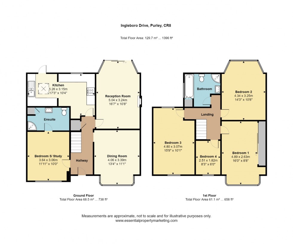 Floorplan for Ingleboro Drive, Purley