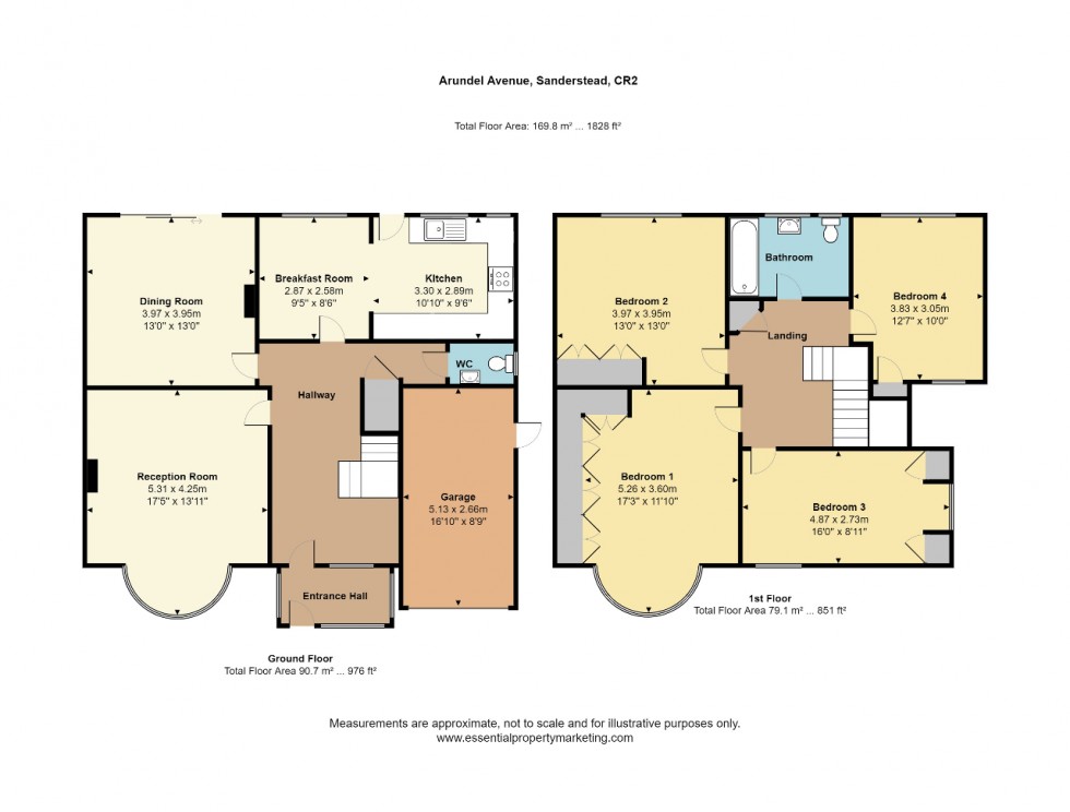 Floorplan for Arundel Avenue, South Croydon