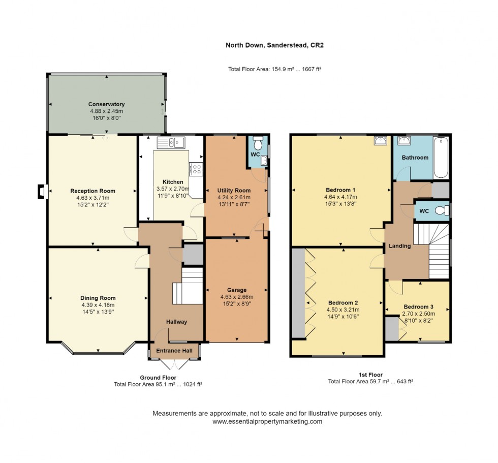 Floorplan for North Down, Sanderstead