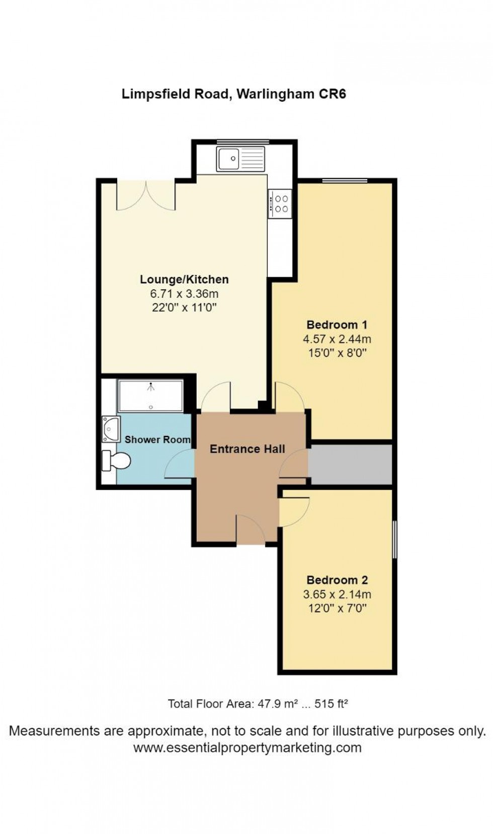 Floorplan for Limpsfield Road, Warlingham