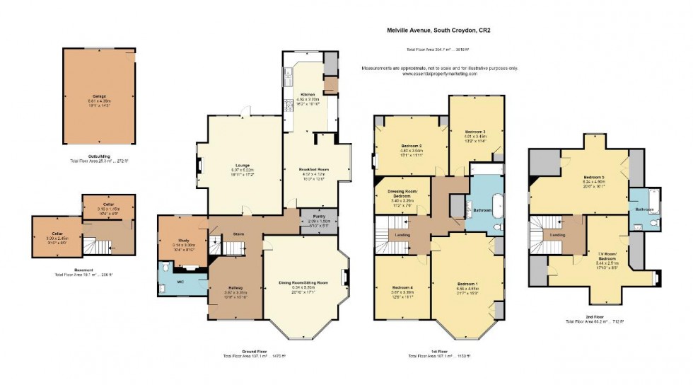 Floorplan for Melville Avenue, South Croydon