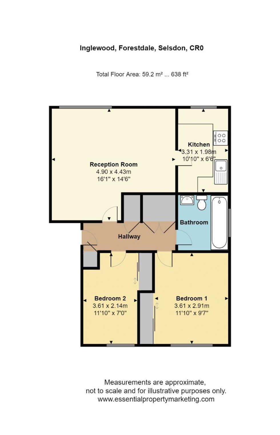 Floorplan for Pixton Way, Forestdale