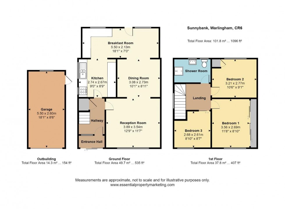 Floorplan for Sunnybank, Warlingham