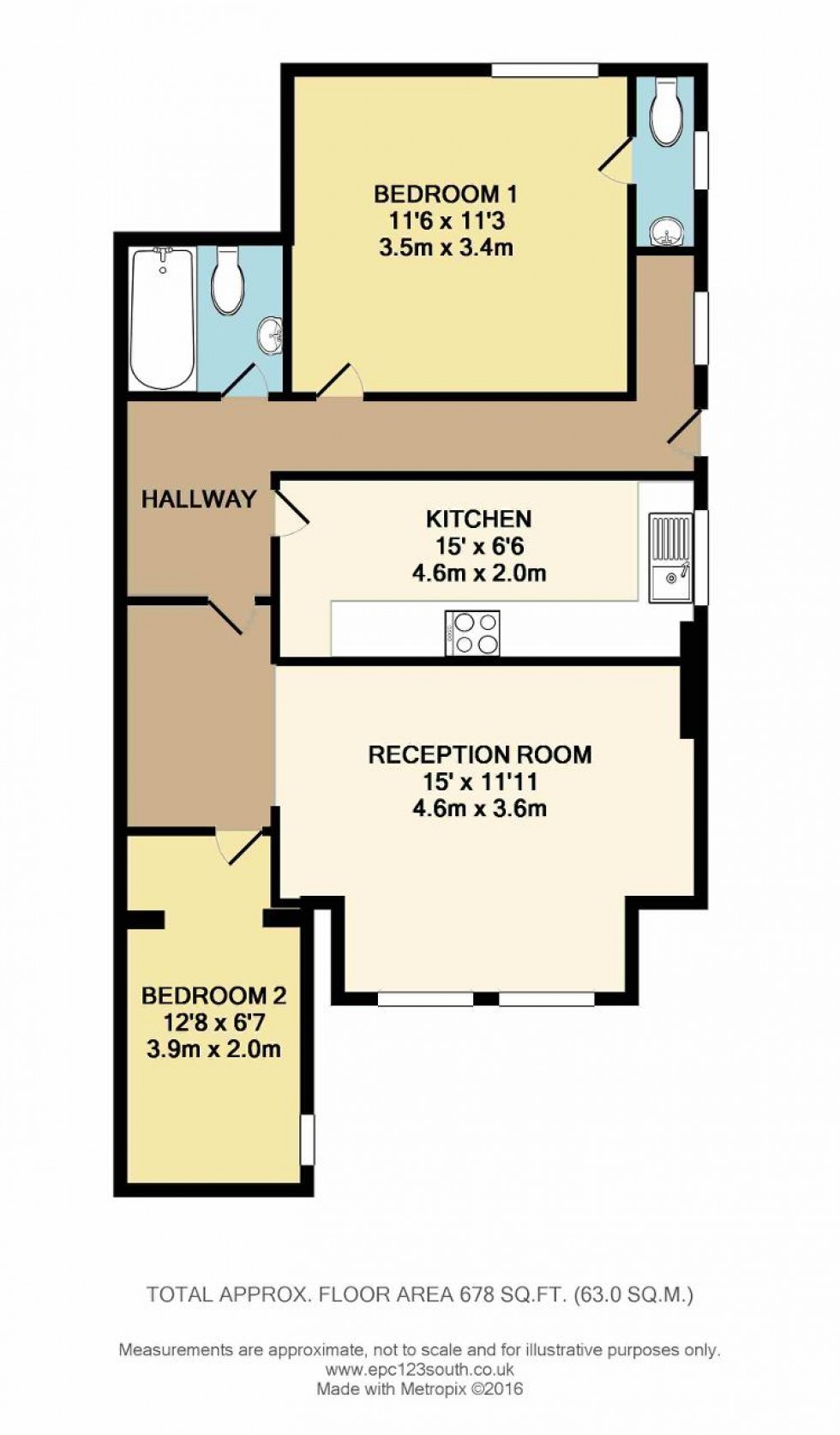 Floorplan for Moreton Road, South Croydon