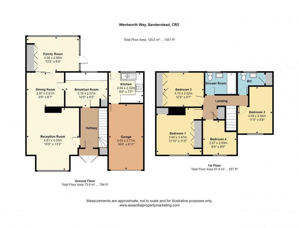 Floorplan for Sanderstead, South Croydon