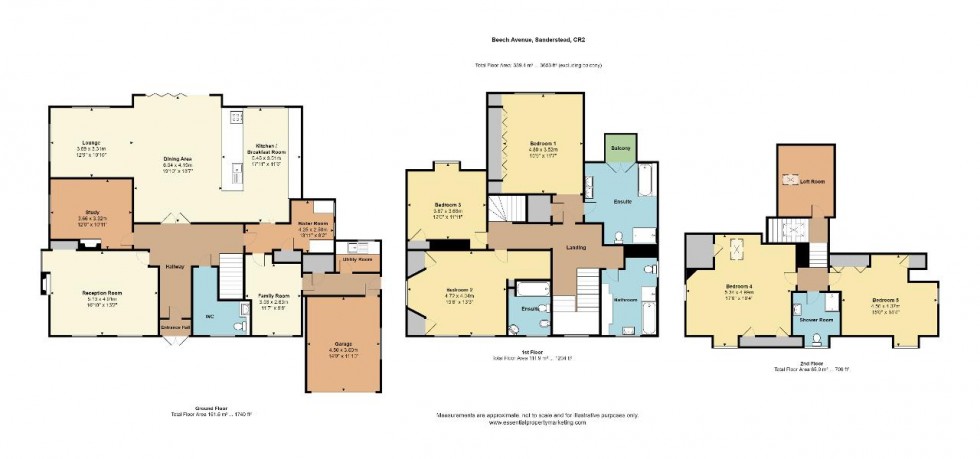 Floorplan for Beech Avenue, Sanderstead
