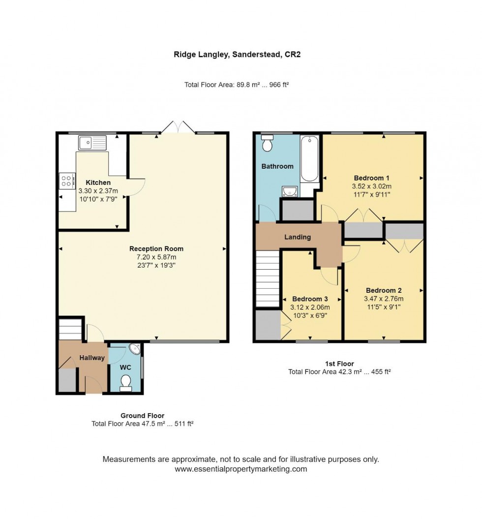 Floorplan for Ridge Langley, South Croydon