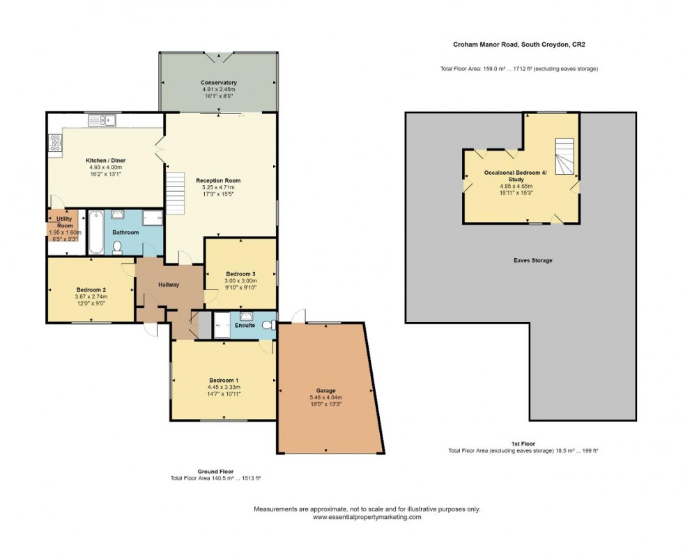 Floorplan for Croham Manor Road, South Croydon