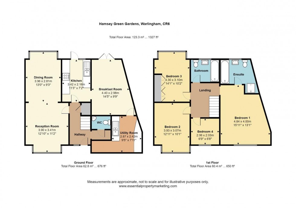 Floorplan for Hamsey Green Gardens, Warlingham