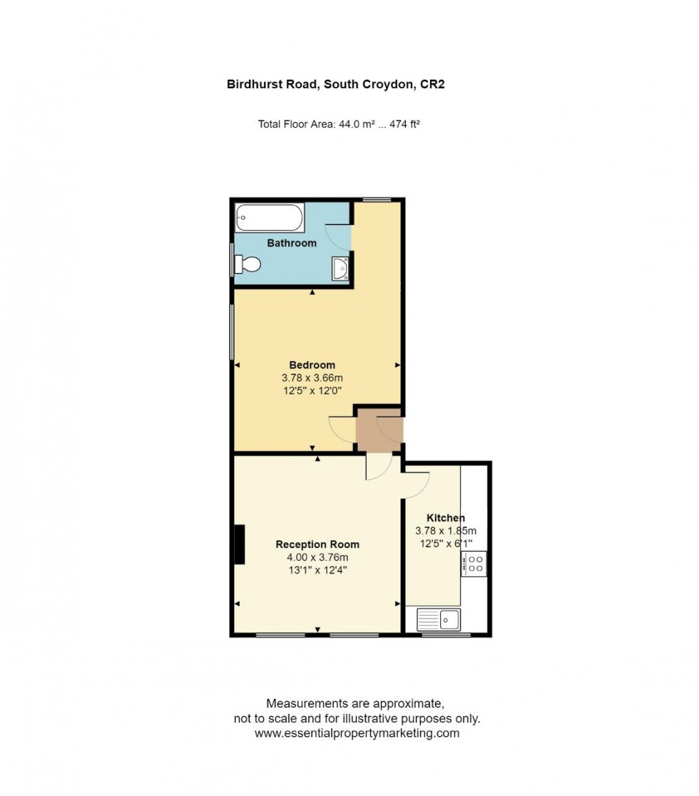 Floorplan for Birdhurst Road, South Croydon