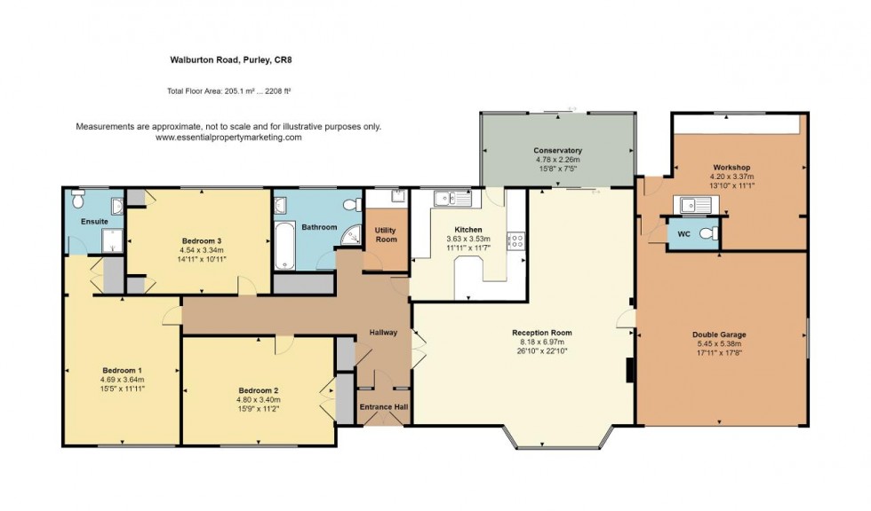 Floorplan for Walburton Road, Purley