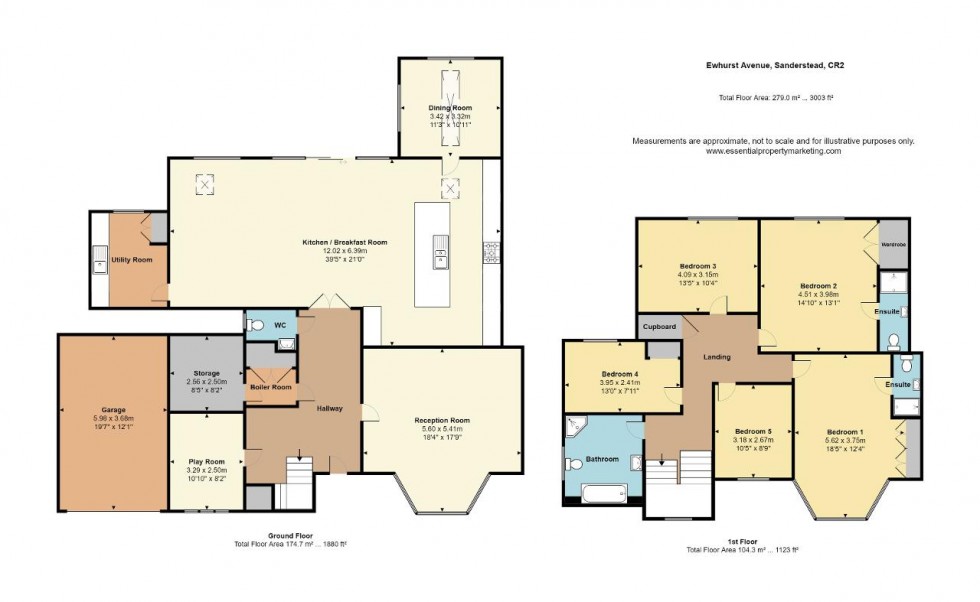 Floorplan for Ewhurst Avenue, Sanderstead