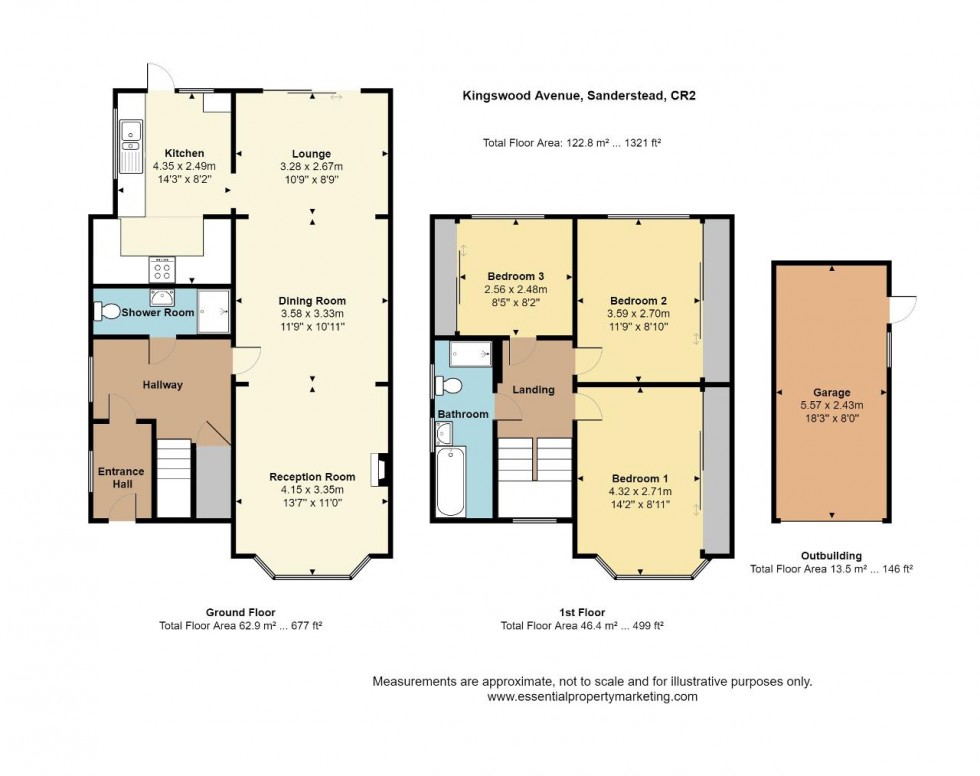 Floorplan for Kingswood Avenue, South Croydon