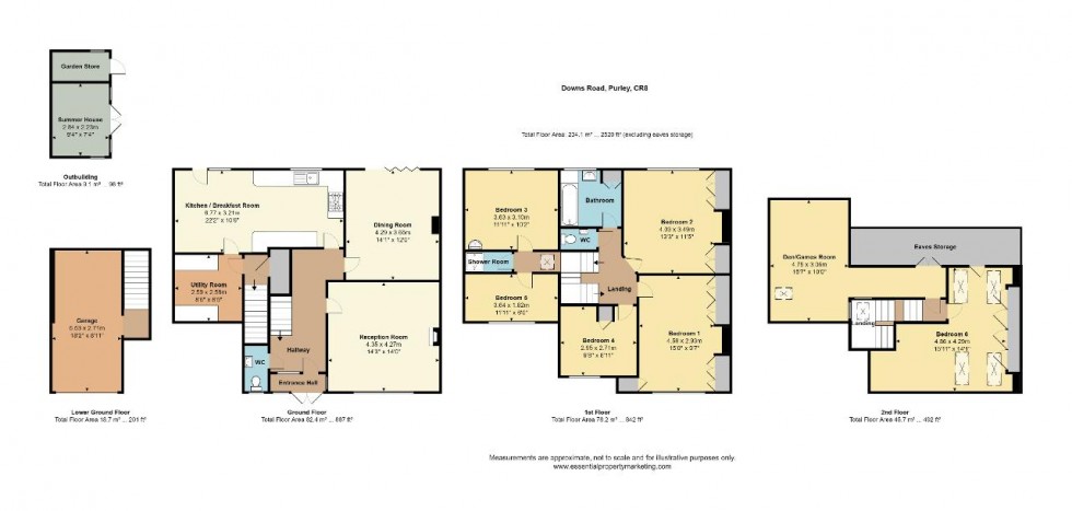 Floorplan for Downs Road, Purley