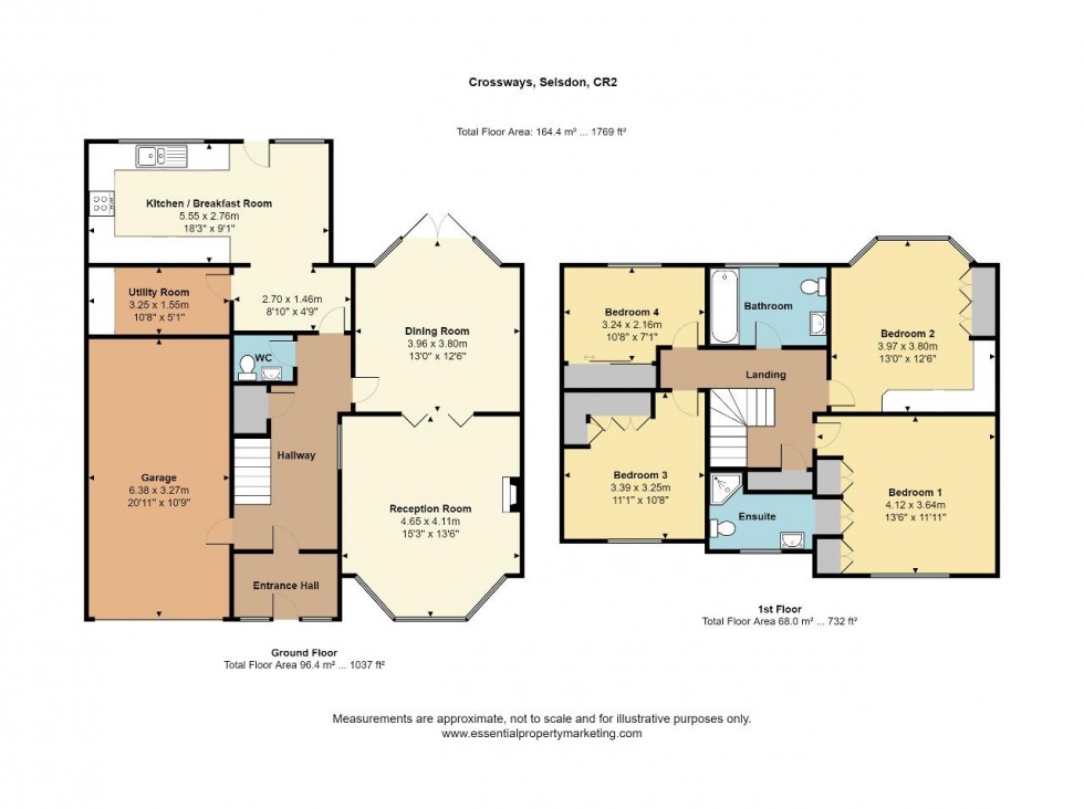 Floorplan for Crossways, South Croydon