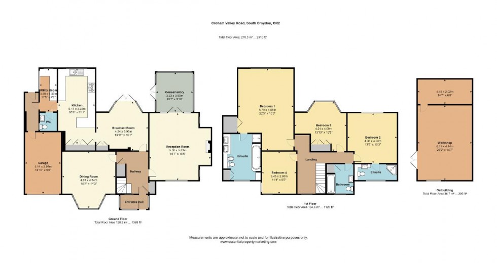 Floorplan for Croham Valley Road, South Croydon