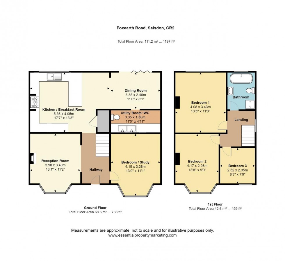 Floorplan for Foxearth Road, Selsdon