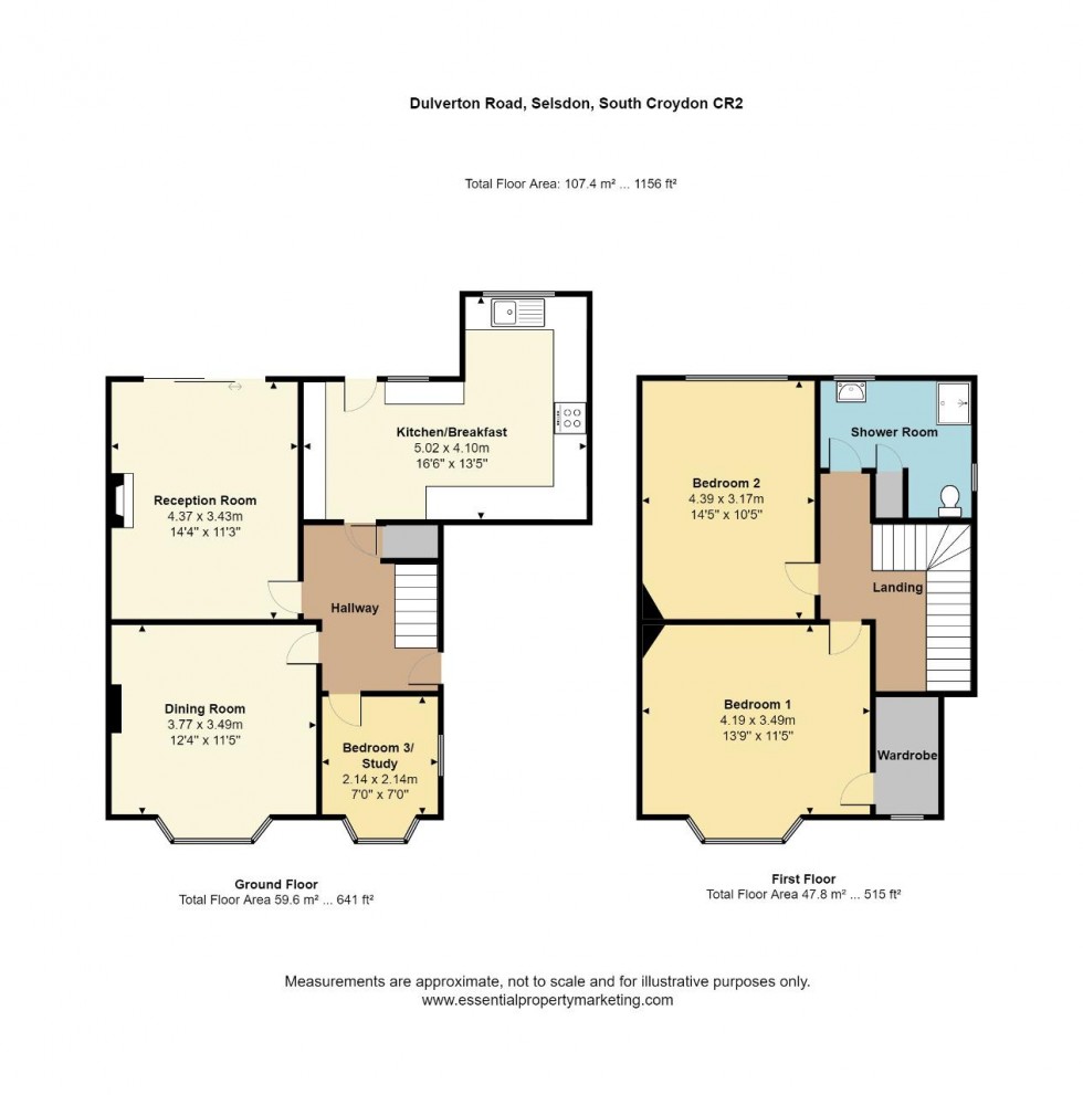 Floorplan for Dulverton Road, Selsdon