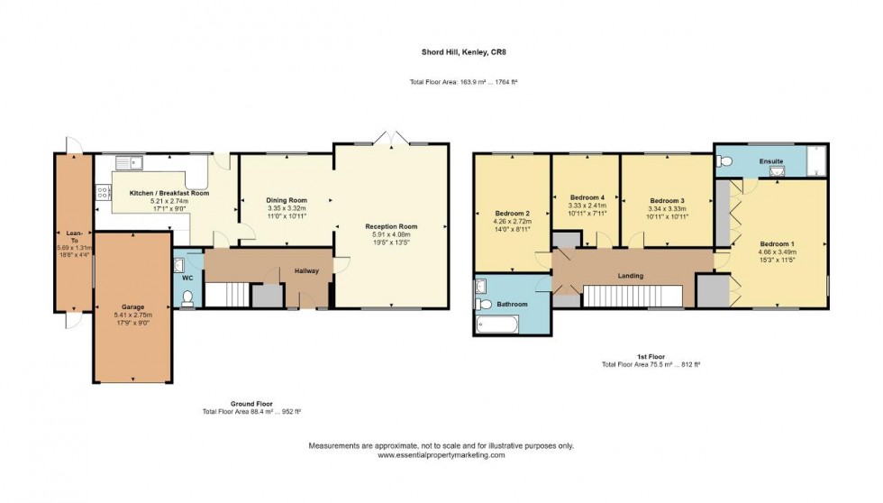 Floorplan for Shord Hill, Kenley