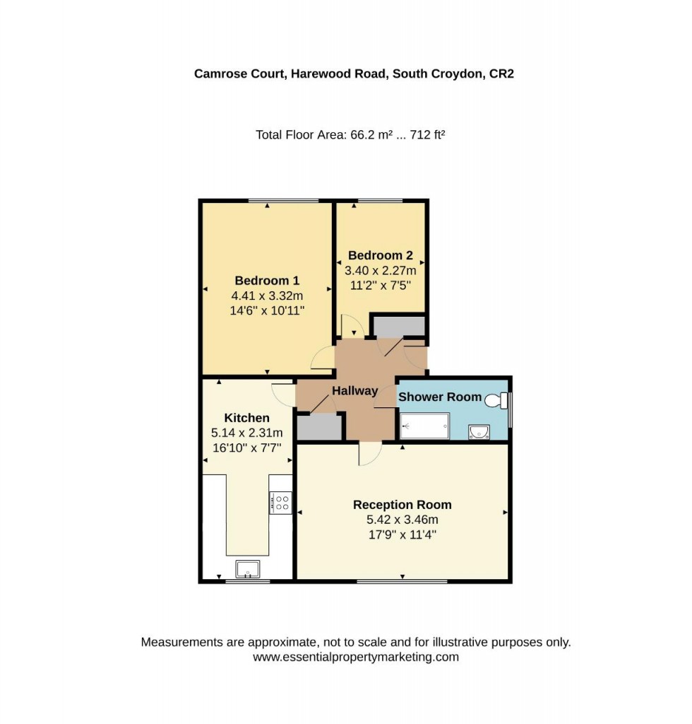 Floorplan for Harewood Road, South Croydon