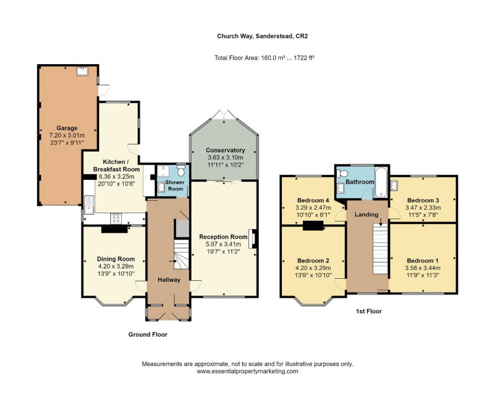 Floorplan for Church Way, Sanderstead