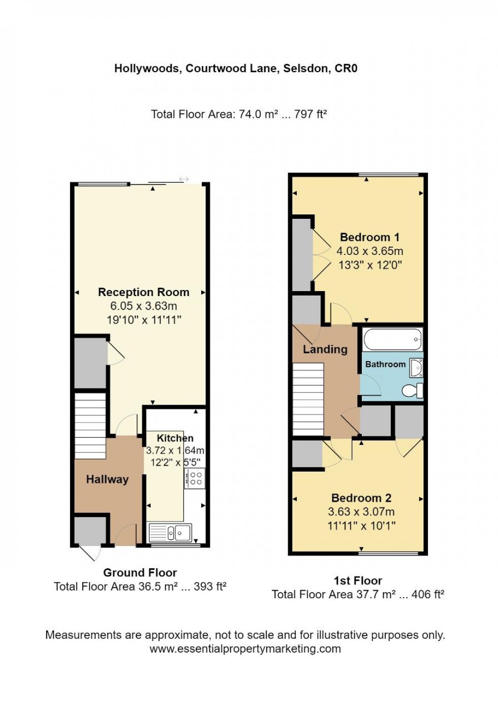 Floorplan for Courtwood Lane, Croydon