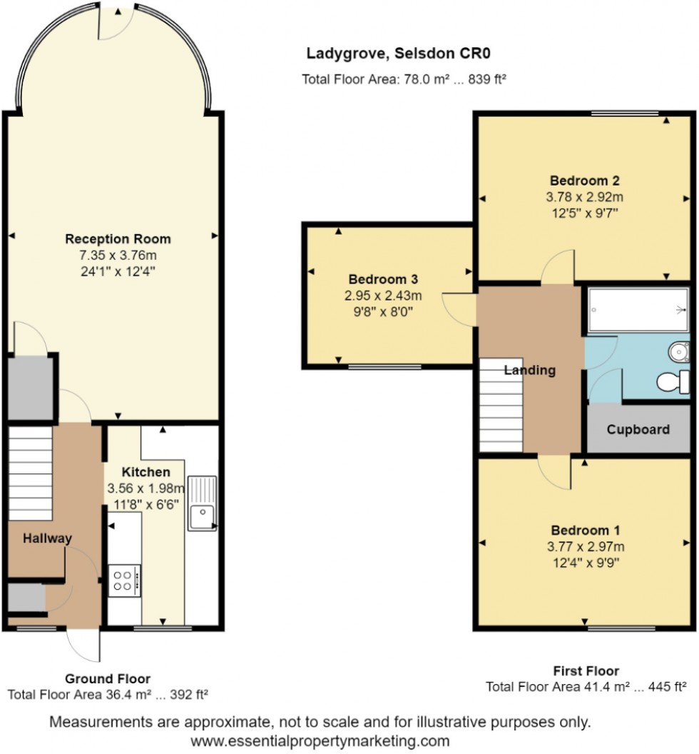Floorplan for Pixton Way, Forestdale