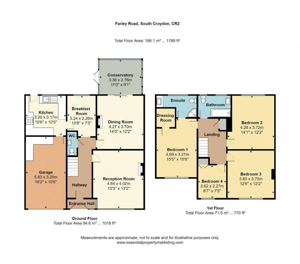 Floorplan for Farley Road, South Croydon