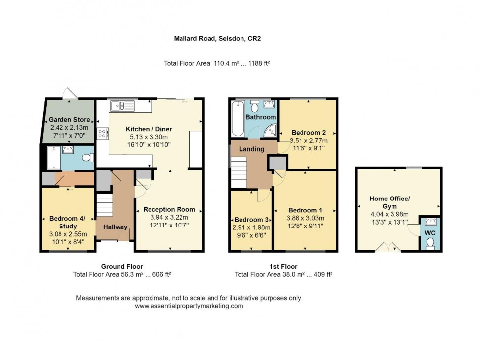 Floorplan for Selsdon, South Croydon