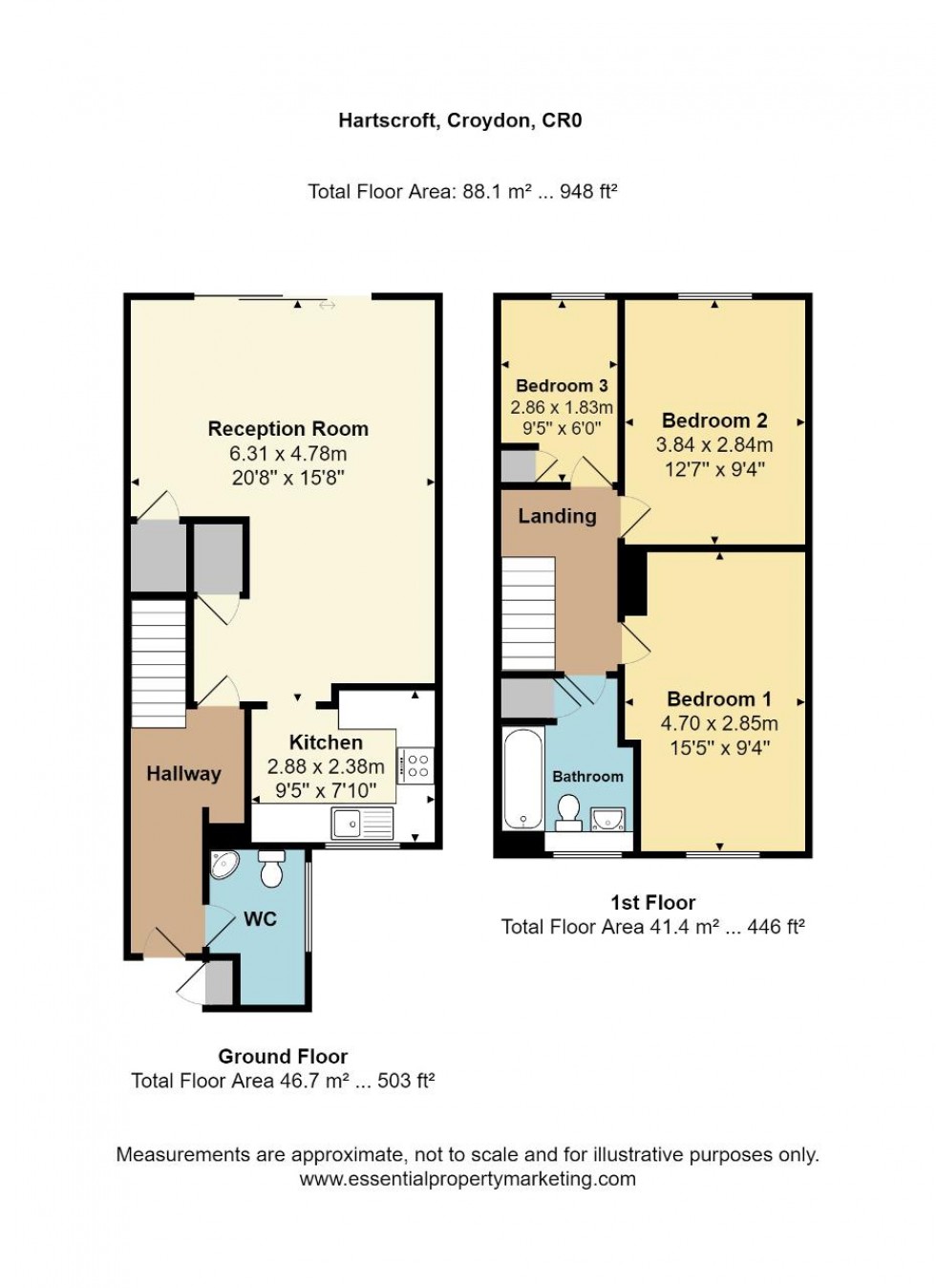 Floorplan for Forestdale, Croydon
