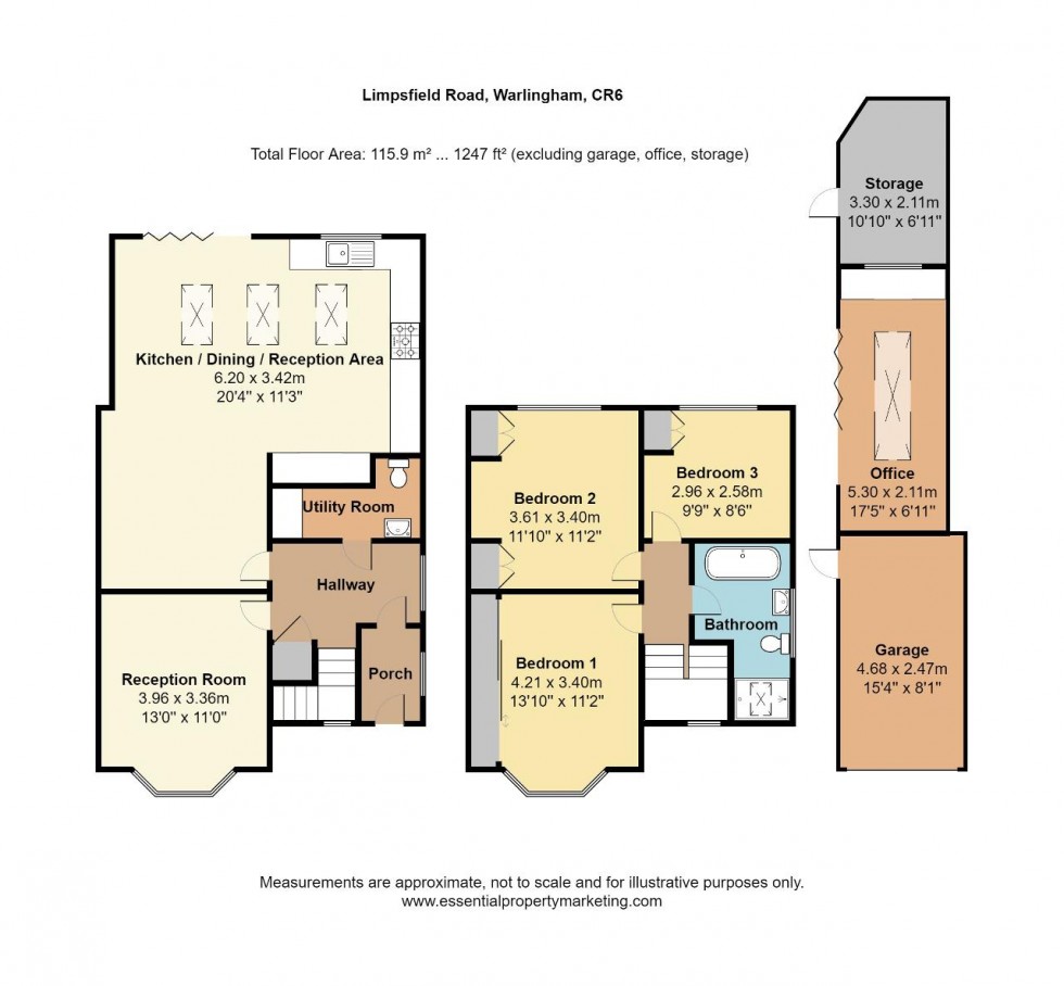 Floorplan for Limpsfield Road, Warlingham