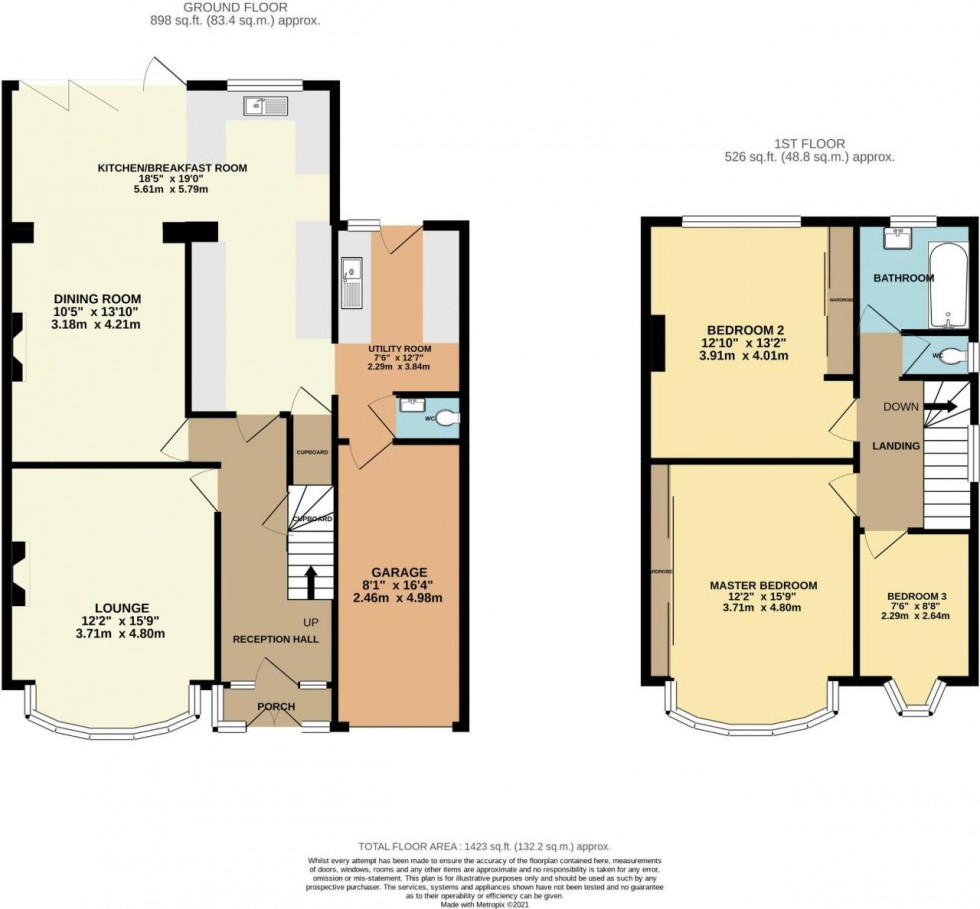 Floorplan for Sylvan Close, South Croydon