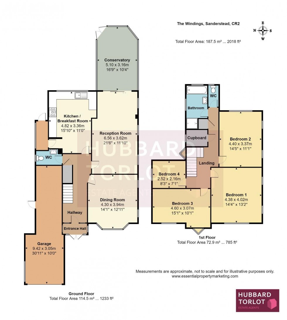 Floorplan for The Windings, Sanderstead