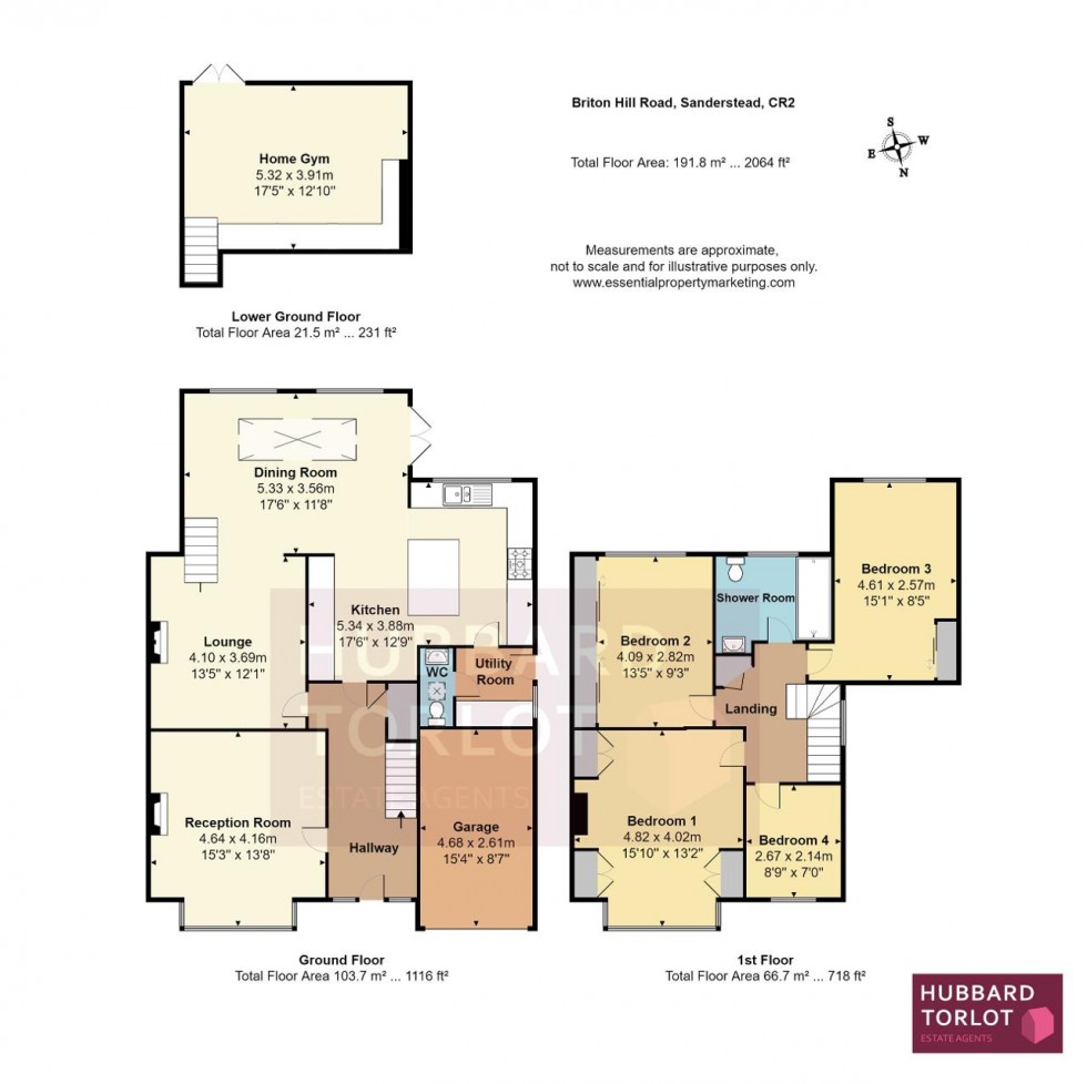 Floorplan for Briton Hill Road, Sanderstead