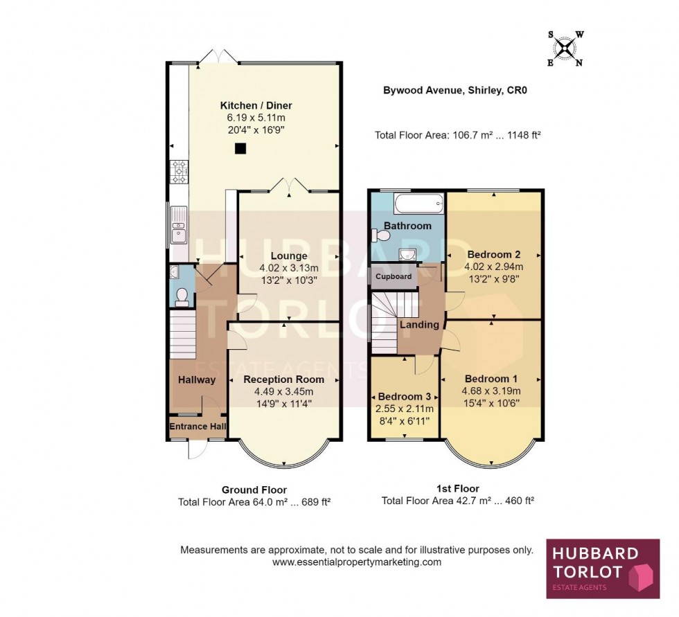 Floorplan for Bywood Avenue, Shirley