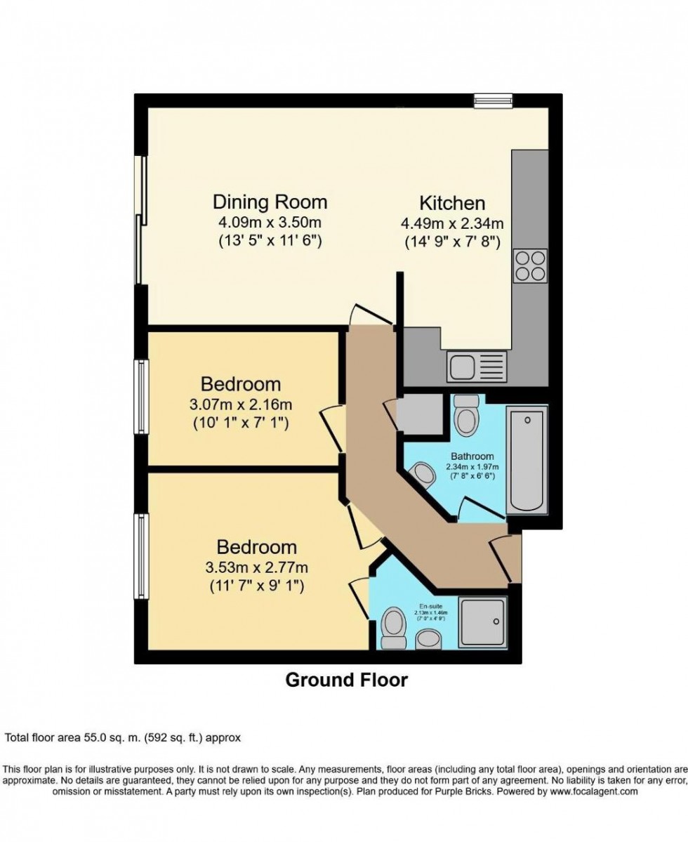 Floorplan for Haling Park Road, South Croydon