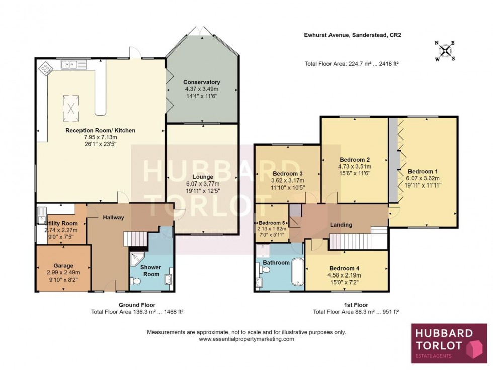 Floorplan for Ewhurst Avenue, Sanderstead