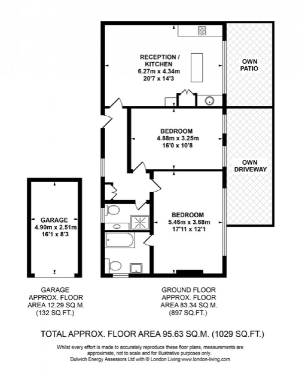 Floorplan for Heathfield Road, Keston